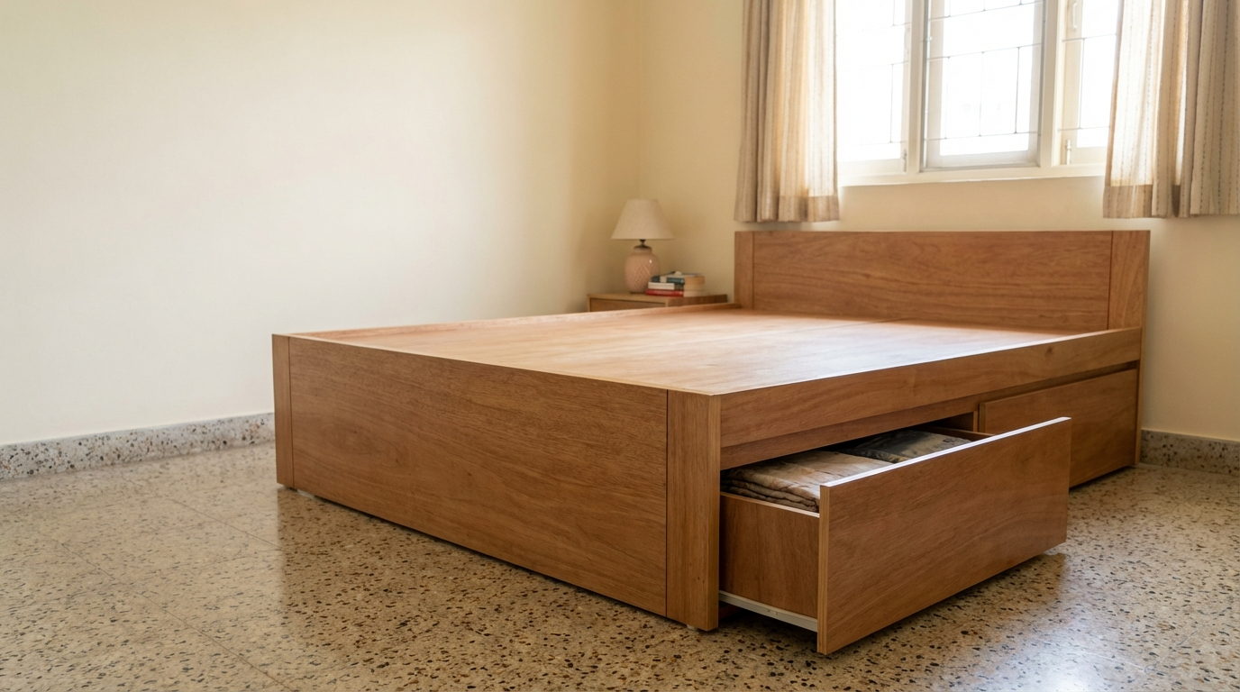 50 New Plywood Bed Designs with Storage & Prices (2026 Gallery)