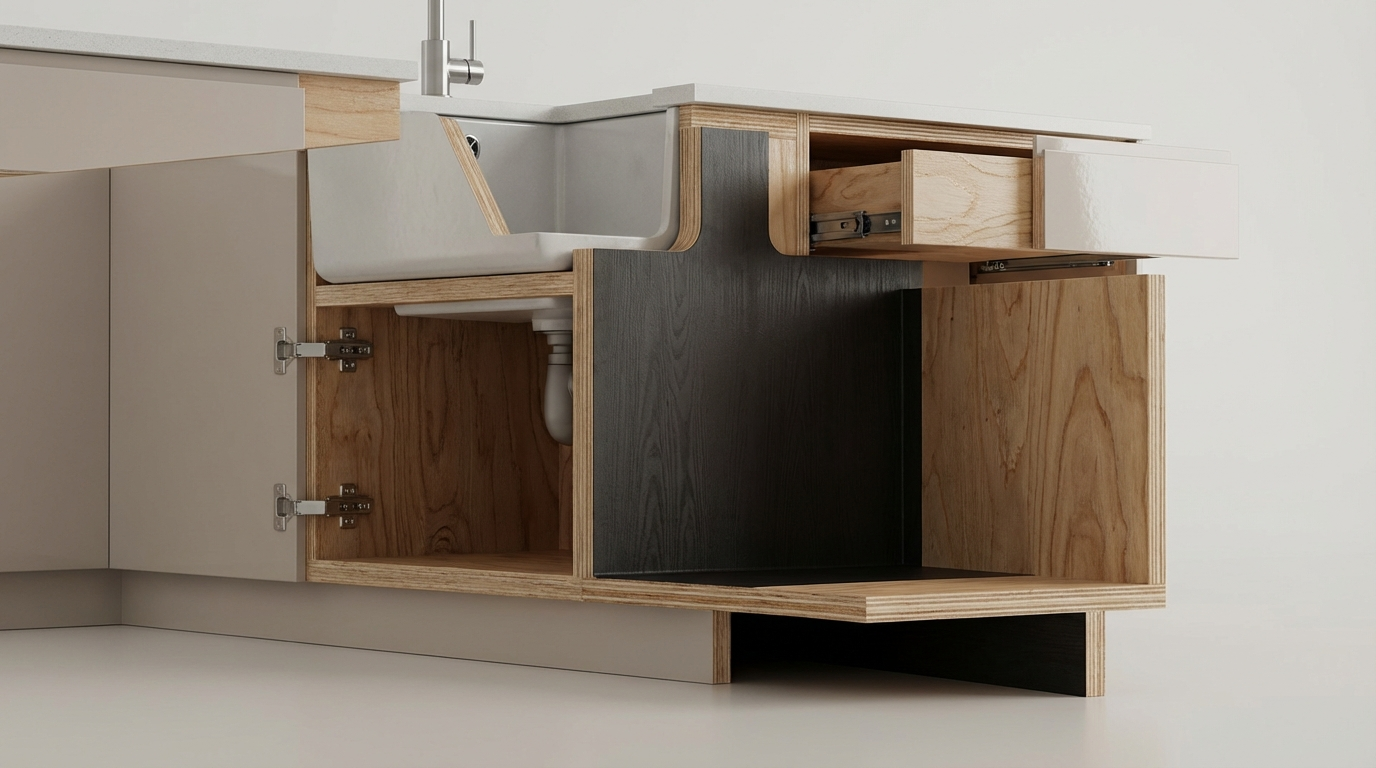 Best Plywood for Kitchen Cabinets: Grade, Thickness, Under-Sink Waterproofing & Finish Checklist