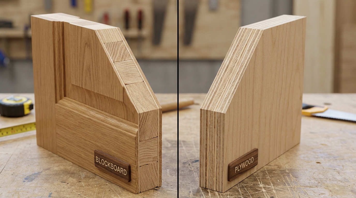 Blockboard Explained: When to Use Blockboard vs Plywood (Doors, Partitions, Shelves)
