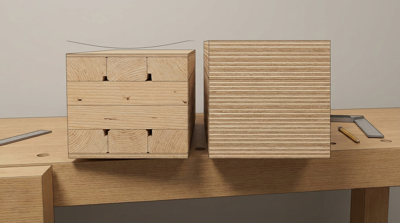 Blockboard vs plywood for wardrobes: durability & sagging