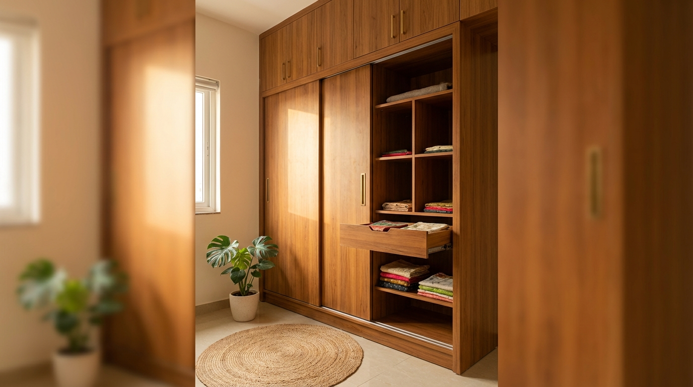 Cupboard Design for Bedroom: 30+ Modern Storage Ideas with Material & Size Guide