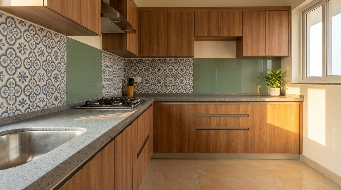 Kitchen Backsplash Design Ideas: 25+ Tile, Glass & Dado Options for Indian Kitchens