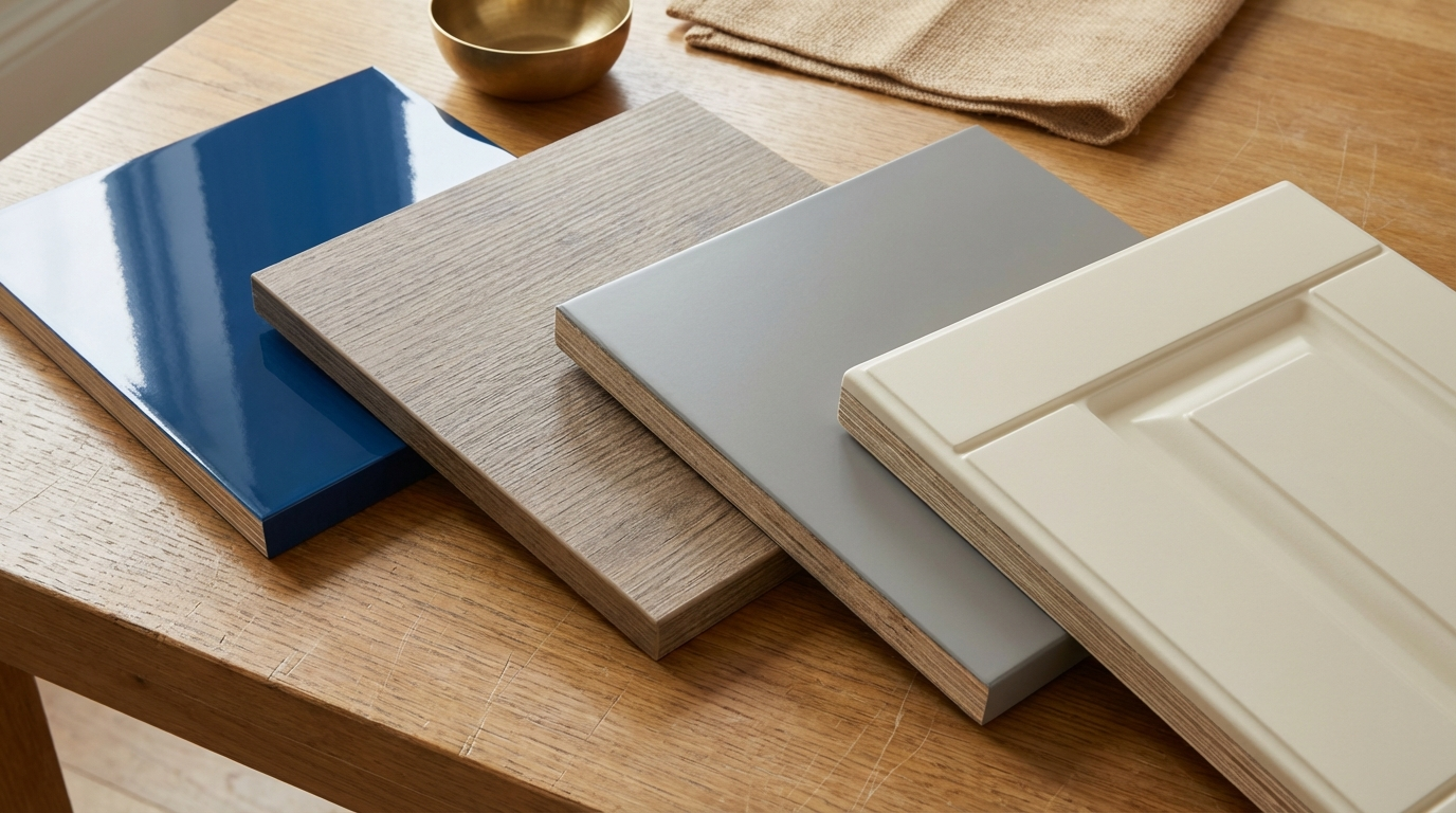 Kitchen Shutter Material Guide: Acrylic vs Laminate vs PU vs Membrane—Which is Best?