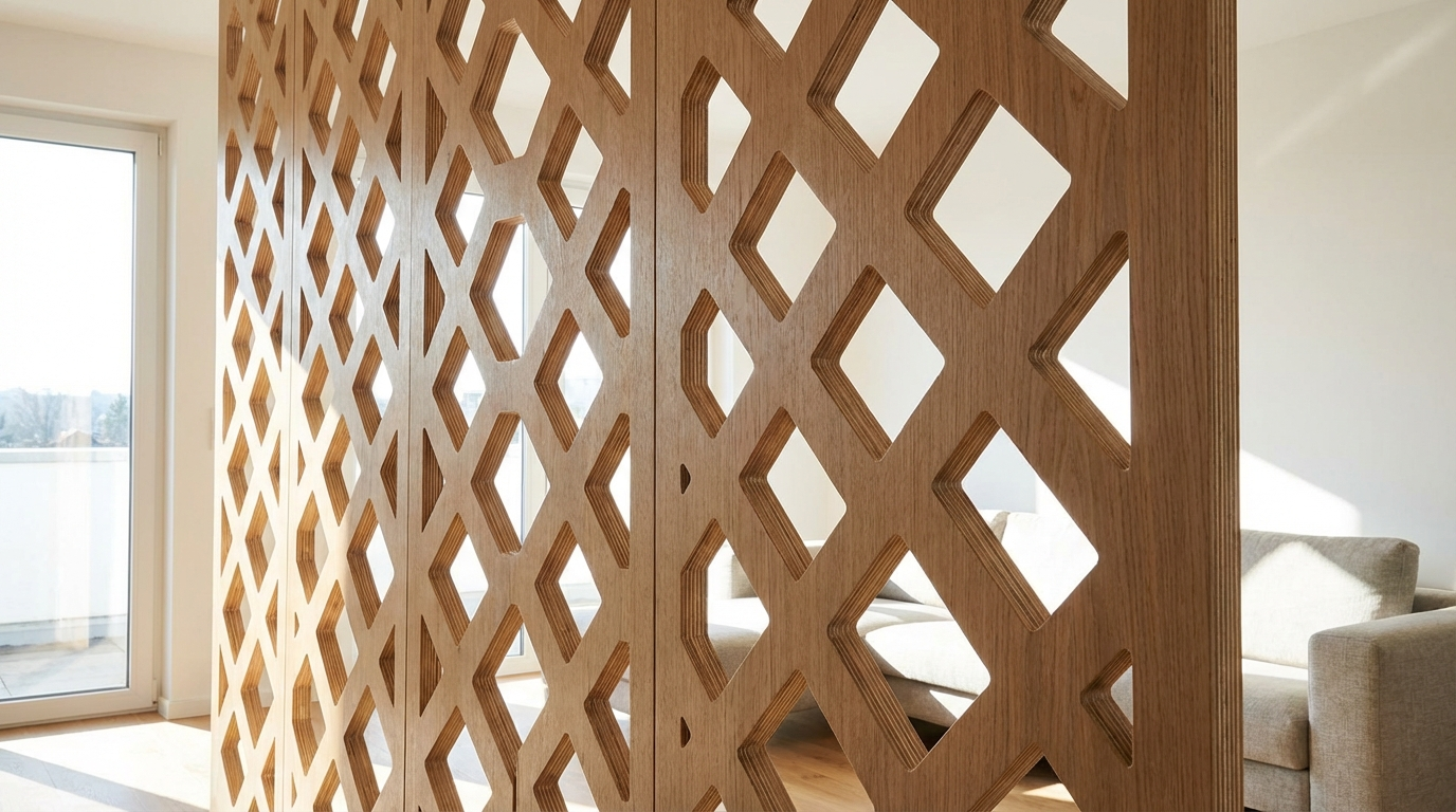 Living Room Partition Design (25+): Room Dividers That Don’t Block Light + Right Boards & Thickness