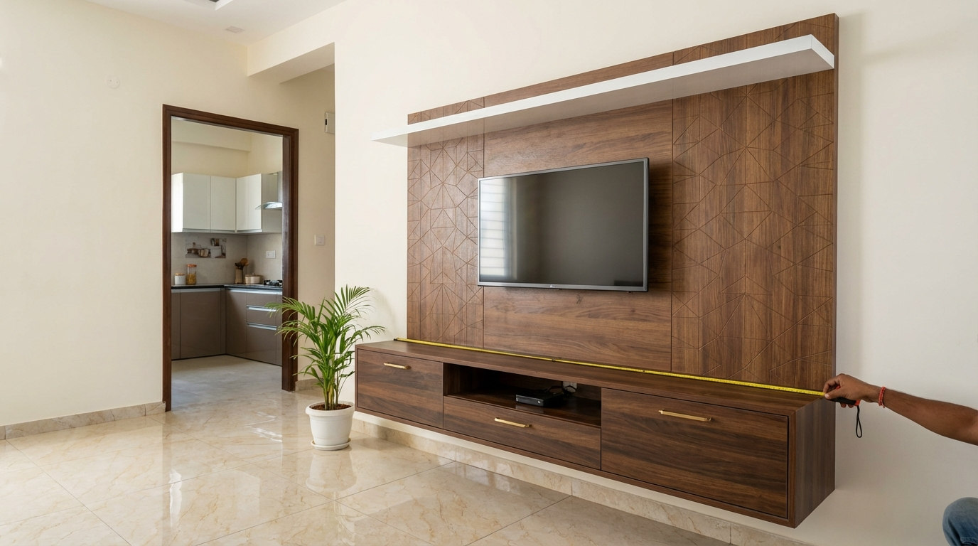 Main Hall Modern TV Unit Design: 60+ Wall-Mounted, Panel & Cabinet Ideas with Size Guide