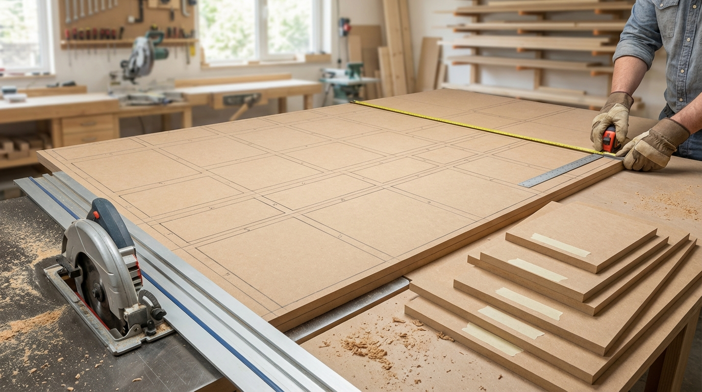 MDF Cut List Template (Free): How to Plan Sheets, Reduce Waste & Save Money