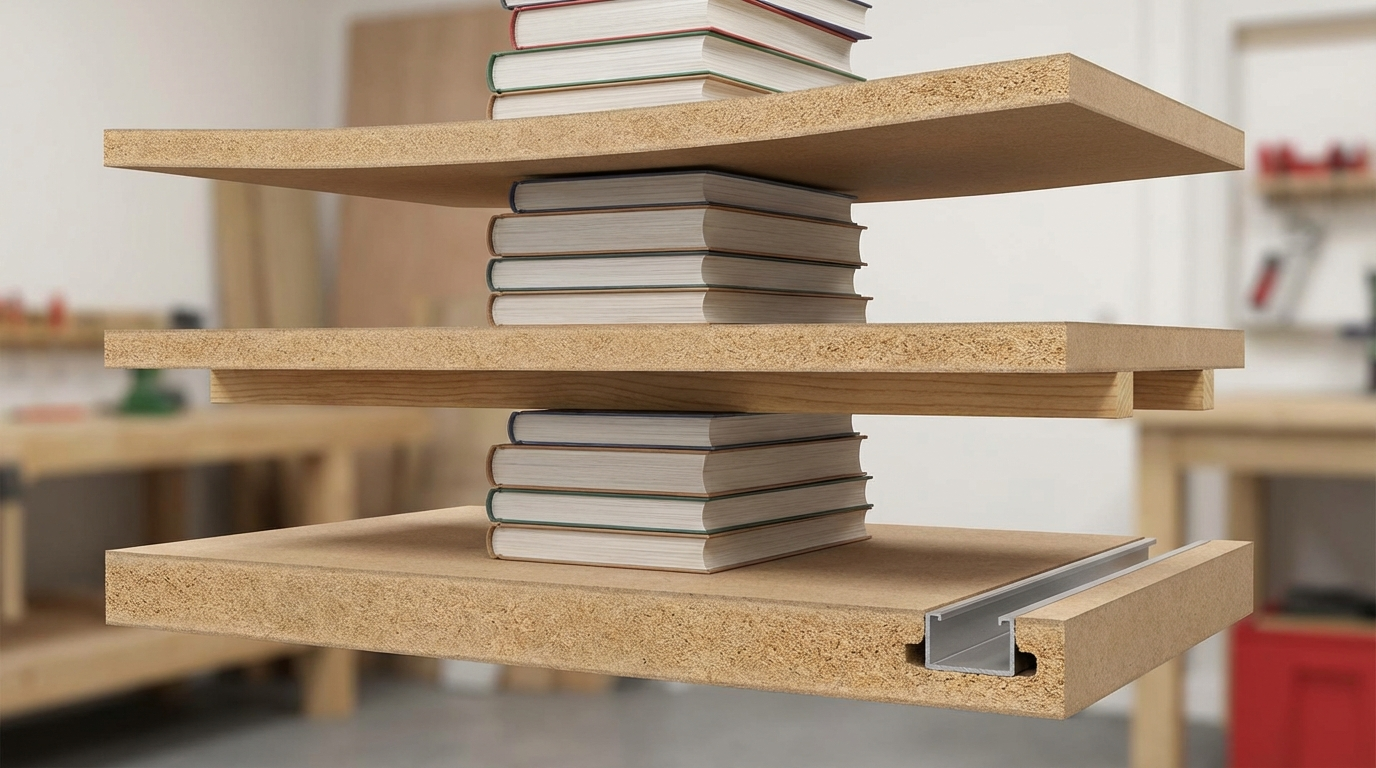 MDF Shelf Span Guide: How to Prevent Sagging (With Simple Rule-of-Thumb Table)