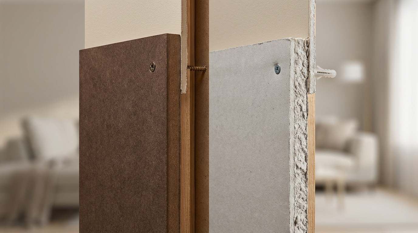 MDF vs Gypsum Board for Wall Panels: Which Is Better for Living Rooms?