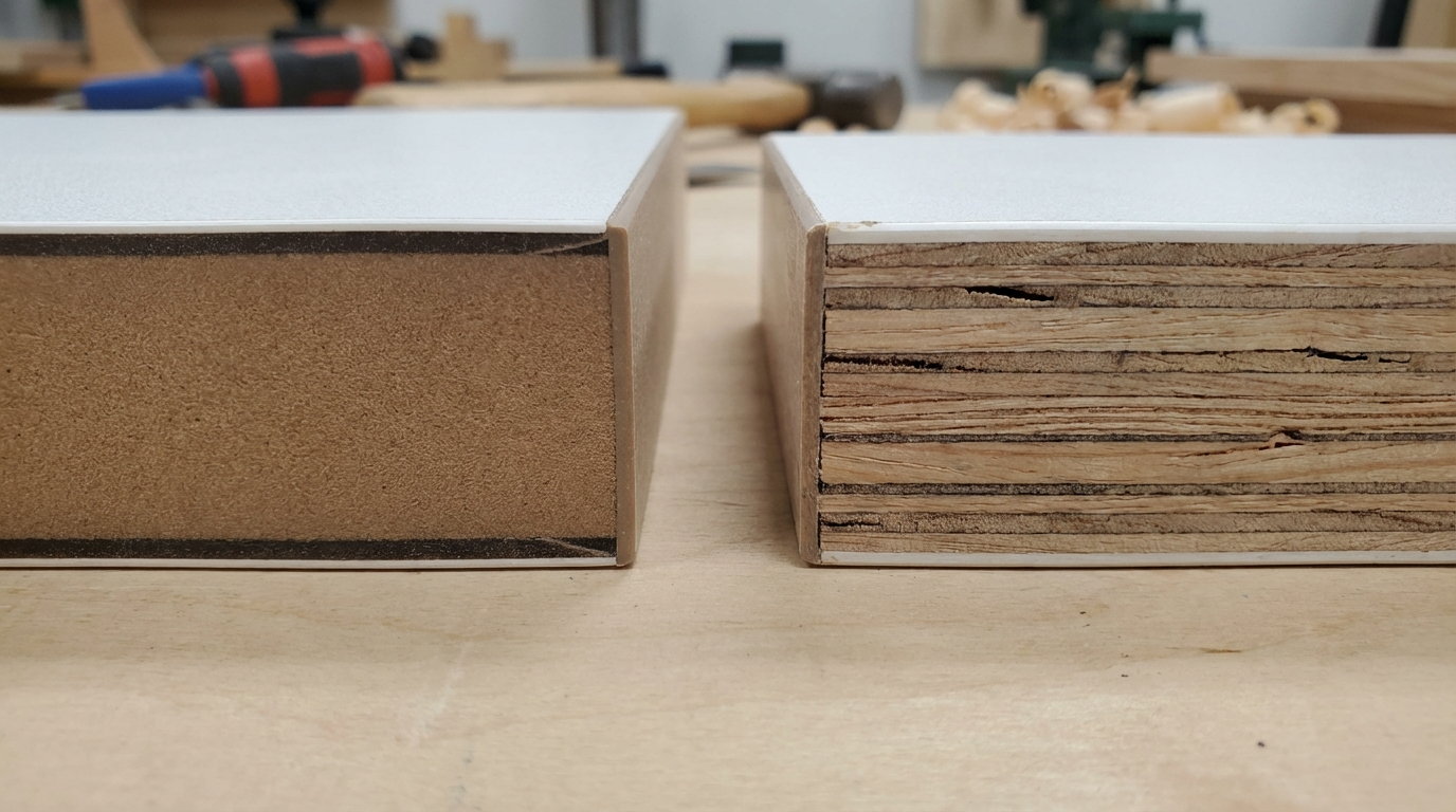 MDF vs plywood for office table: what to pick (India)