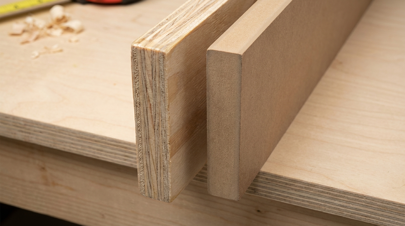 MDF vs plywood for wardrobe: durability, finish & cost