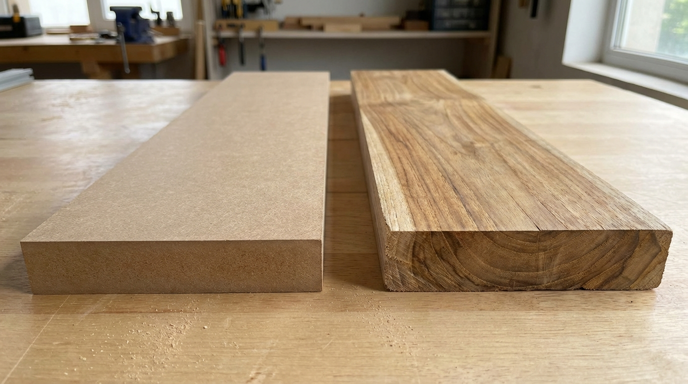 MDF vs Solid Wood: A Complete Comparison for Home Interiors