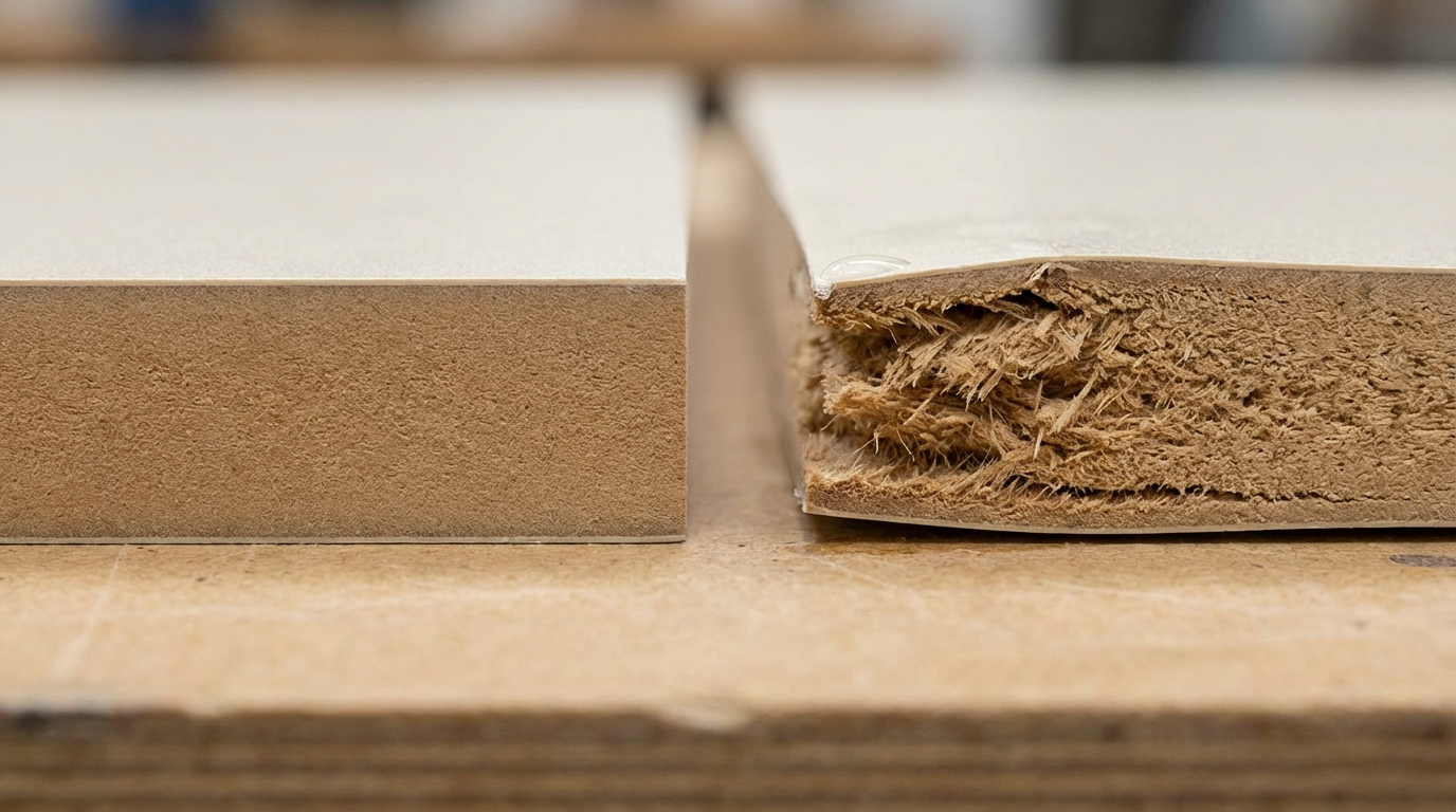 MDF vs Water: What Happens if MDF Gets Wet (and What to Do Immediately)