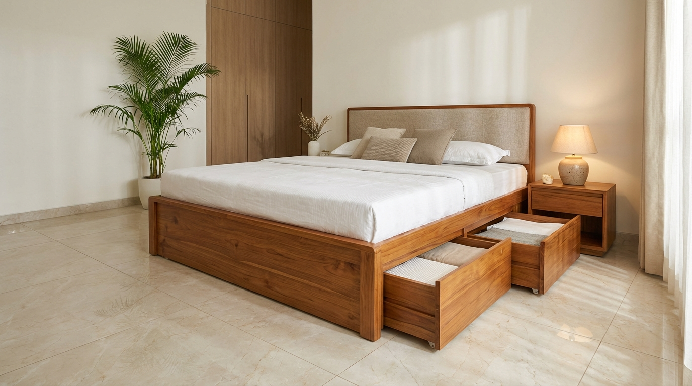 Modern Bed Design Ideas: 75+ Wooden, Storage & King Size Designs for Indian Bedrooms (2026)