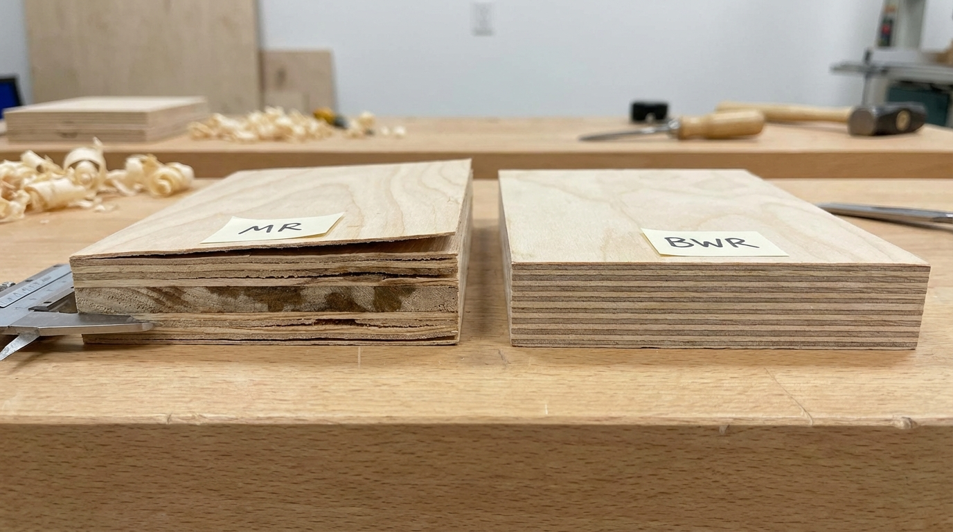 MR plywood vs BWR plywood: where each fails