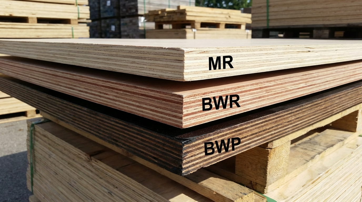 Ply Board Price: MR/BWR/BWP Rate + 8x4 Sheet Cost (Thickness-wise)