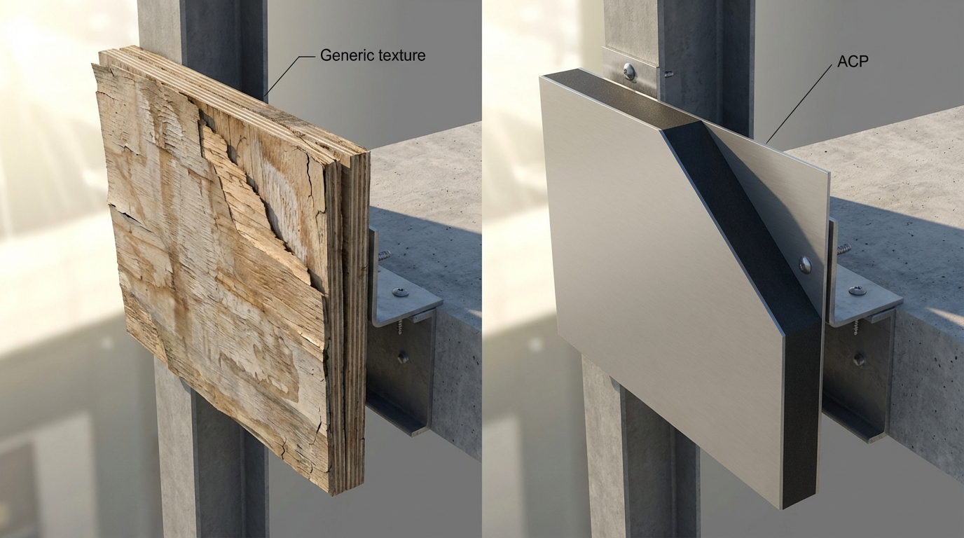 Plywood vs ACP Sheet