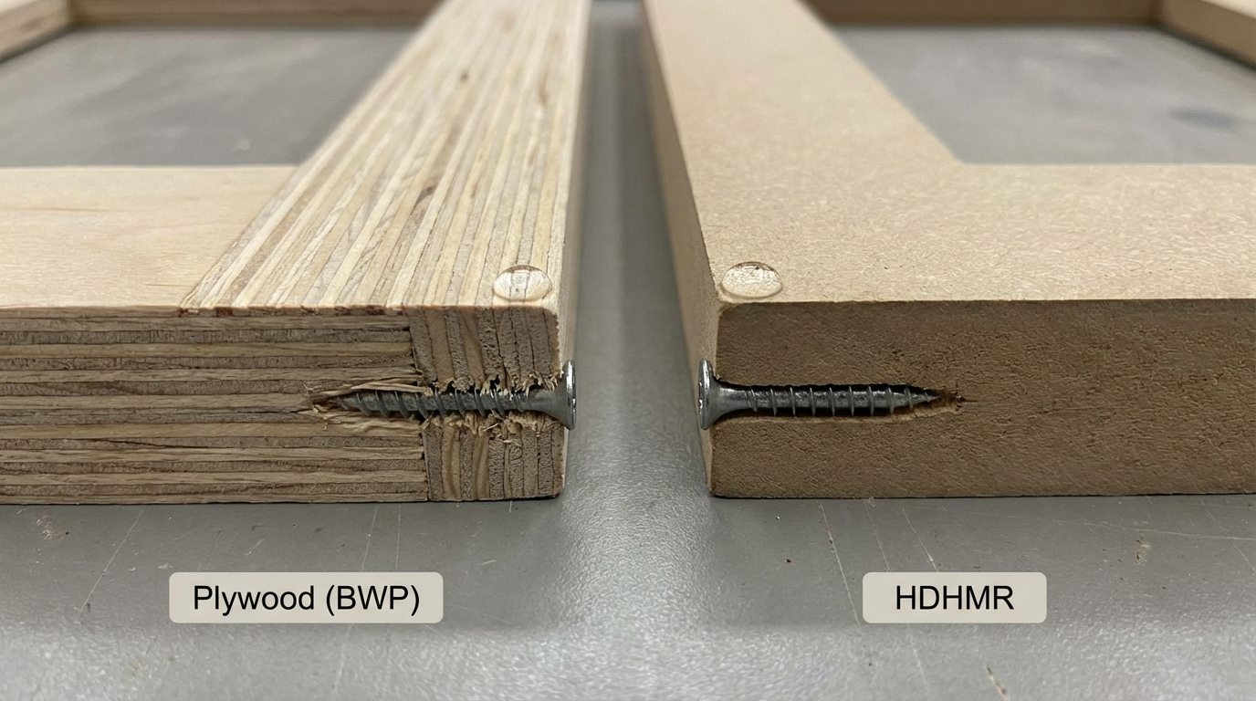 Plywood vs HDHMR for Kitchen Cabinets