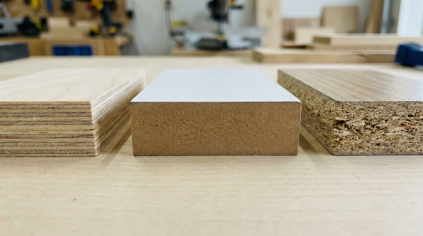 Plywood vs MDF vs Particle Board: A Complete Comparison