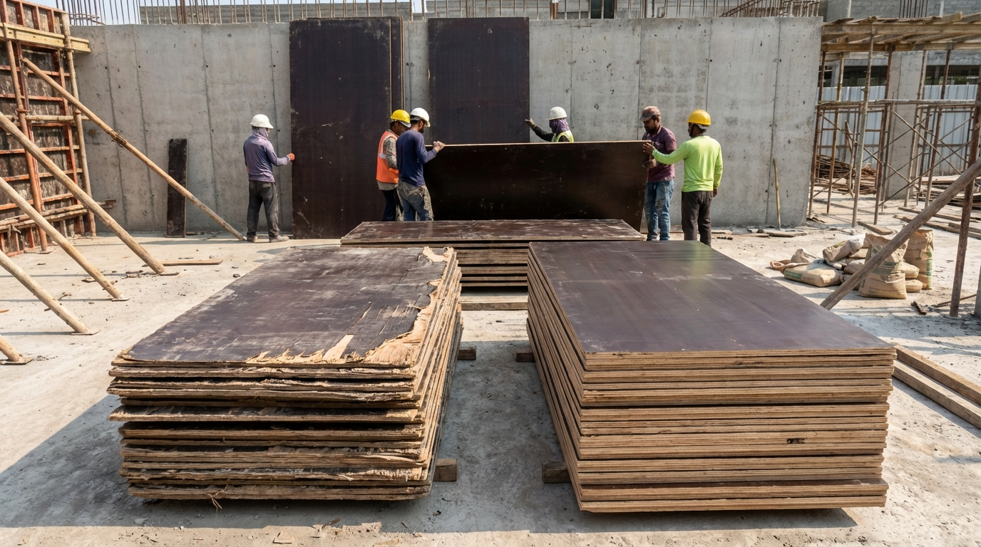 Shuttering Plywood Price per Sq Ft: 12mm vs 18mm Rate + Reuse Value Check