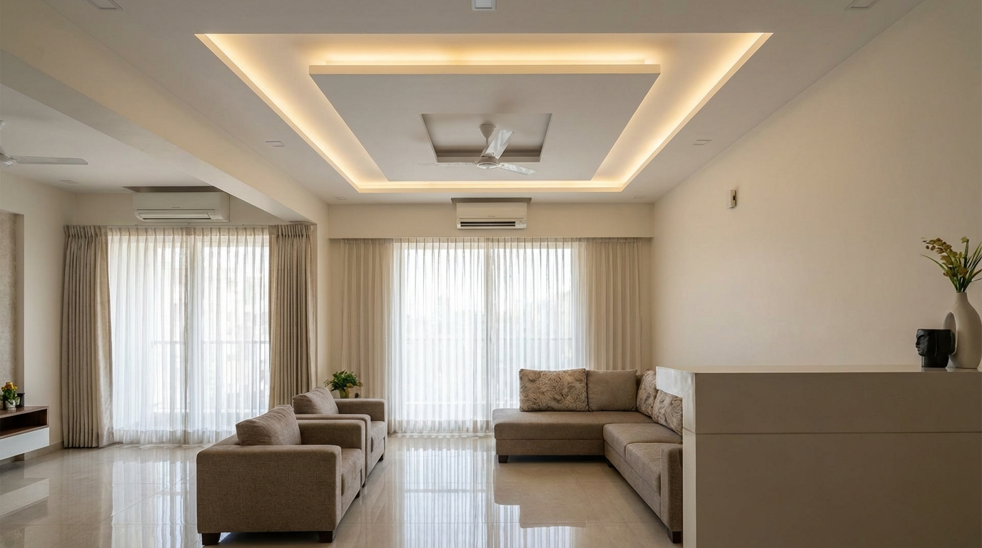 Simple Pop Design: 25+ Modern False Ceiling Ideas for Hall, Bedroom & Living Room