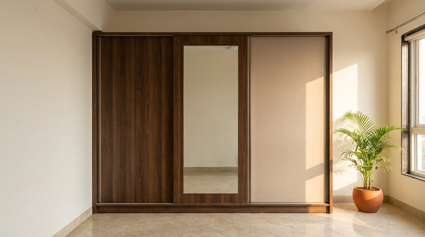 Sliding Door Wardrobe Design: 35+ Modern Ideas with Track, Handle & Mirror Options