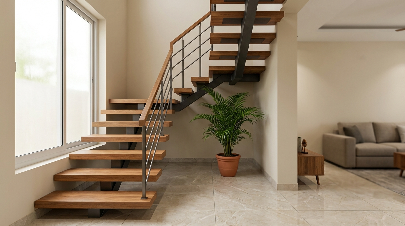 Staircase Design Ideas: 25+ Modern Wooden, Steel & Space-Saving Designs for Indian Homes