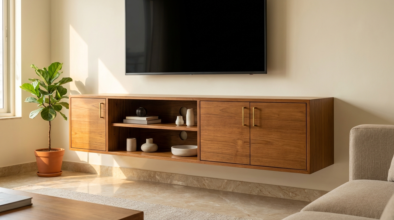 TV Cabinet Design for Living Room: 40+ Modern, Wooden & Floating Designs with Storage