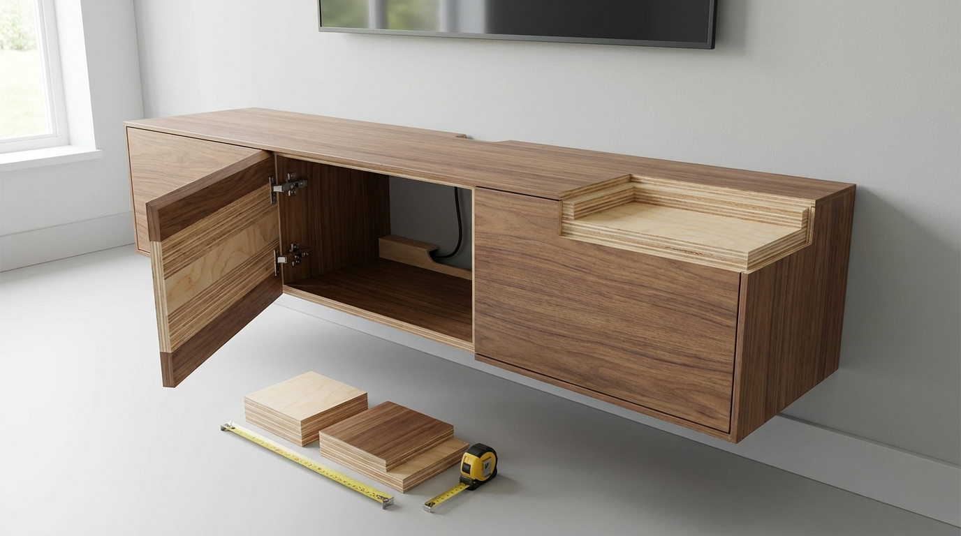 TV Unit Design Ideas (50+): Modern, Wall-Mounted & Space-Saving + Best Plywood & Thickness