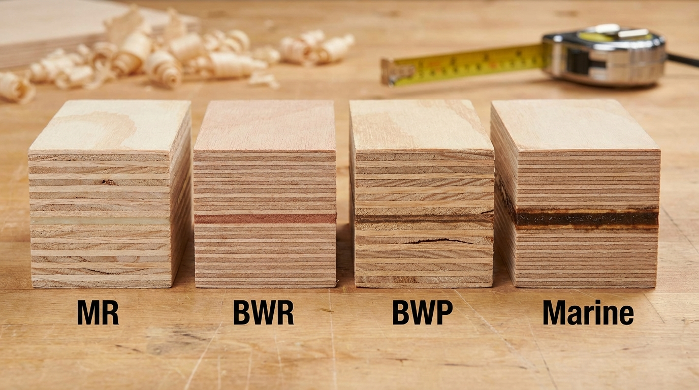 Waterproof Plywood Price: MR vs BWR vs BWP vs Marine (8x4 + per Sq Ft)